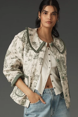 Forever That Girl Quilted Toile Jacket