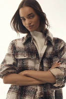 Avec Les Filles Plaid Fringe Jacket