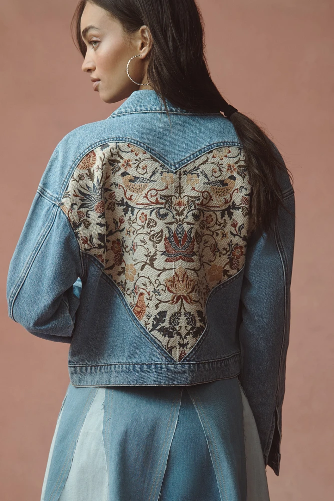 Avec Les Filles Jacquard Heart Jacket