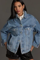 The Denim Boyfriend Jacket by Pilcro