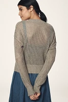 Pilcro Stitchy Bomber Cardigan Sweater