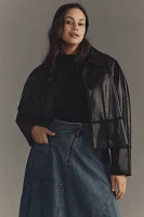 By Anthropologie Whip-Stitch Swing Jacket