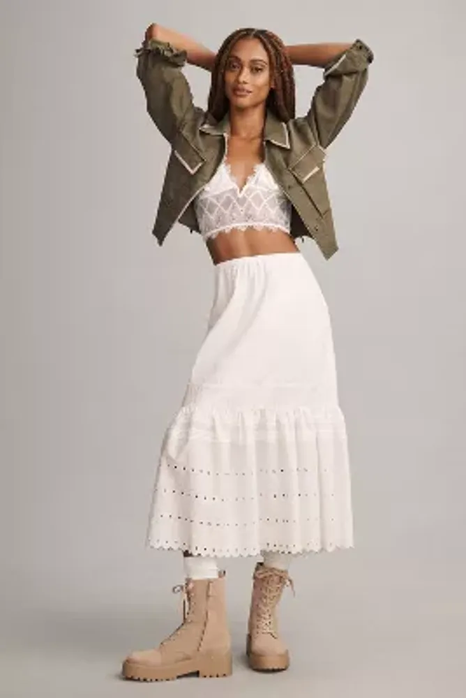 Pilcro Embroidered Utility Cropped Jacket