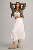 Pilcro Embroidered Utility Cropped Jacket