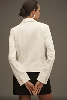 Pilcro Fray Hem Blazer