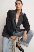 Maeve Mixed Media Relaxed Jacket