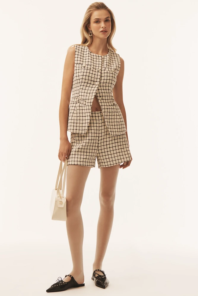 Endless Rose Bouclé Tweed Vest