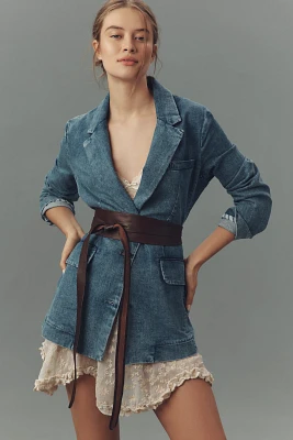 Maeve Oversized Denim Blazer