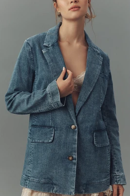 Maeve Oversized Denim Blazer