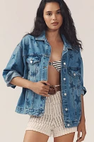The Weston Denim Boyfriend Jacket by Pilcro: Star Print Edition
