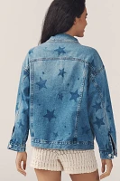 The Weston Denim Boyfriend Jacket by Pilcro: Star Print Edition