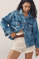 The Weston Denim Boyfriend Jacket by Pilcro: Star Print Edition