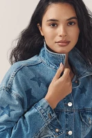 The Weston Denim Boyfriend Jacket by Pilcro: Star Print Edition