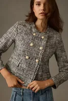 Maeve Double-Breasted Tweed Jacket
