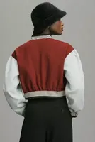 Maeve Colorblock Cropped Bomber