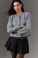 Maeve Knit Tweed Blazer Jacket