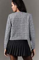 Maeve Knit Tweed Blazer Jacket