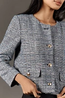 Maeve Knit Tweed Blazer Jacket