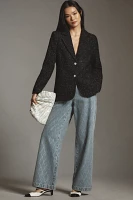 Mare x Anthropologie Sparkle Tweed Blazer