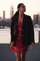 Mare x Anthropologie Sparkle Tweed Blazer