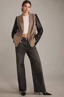 Mare x Anthropologie Sequin-Sleeve Blazer