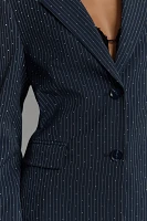 Mare x Anthropologie Sparkle Pinstripe Blazer