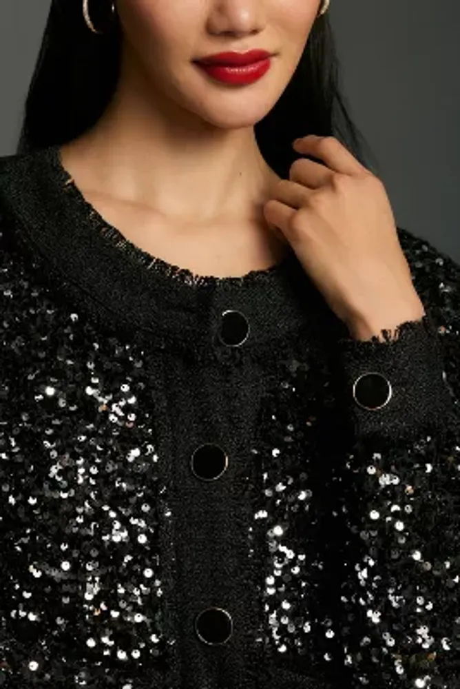 By Anthropologie Sequin Jacket