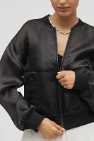Sanctuary Organza Bomber Jacket