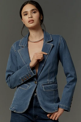 Sanctuary Sculpted Denim Blazer