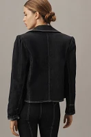 Maeve Boxy Rinsed Denim Blazer