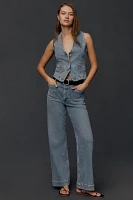 The Jolene Regenerative Cotton Denim Vest by Pilcro