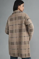 NVLT Eyelash Knit Plaid Coat