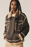 NVLT Shearling Biker Jacket