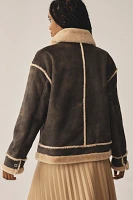 NVLT Shearling Biker Jacket