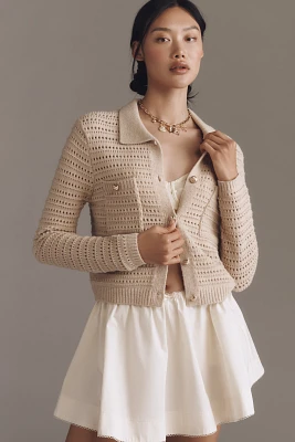 NVLT Collared Knit Lady Jacket