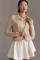 NVLT Collared Knit Lady Jacket