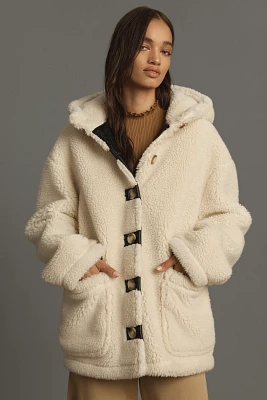 By Anthropologie Hooded Sherpa Jacket