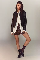 The Saige Faux-Leather Moto Jacket