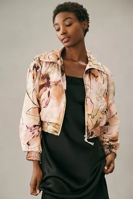 By Anthropologie Femme Cropped Bomber Jacket