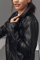 The Saige Faux-Leather Moto Jacket