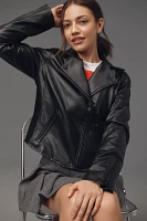The Saige Faux-Leather Moto Jacket