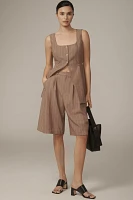 By Anthropologie Long-Line Cutaway Vest