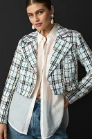 Walter Baker Renae Sequin Tweed Moto Jacket