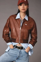 Walter Baker Sydney Leather Bomber Jacket