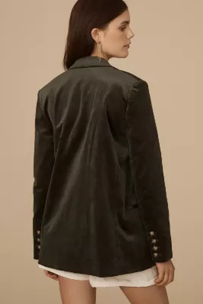 Maeve Corduroy Double-Breasted Blazer