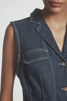 Pilcro Longline Denim Vest