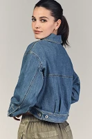 The Weston Denim Boyfriend Jacket by Pilcro: Cropped Edition