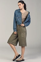 The Weston Denim Boyfriend Jacket by Pilcro: Cropped Edition