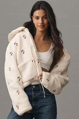 MABLE Sherpa Embroidered Jacket