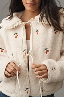 MABLE Sherpa Embroidered Jacket